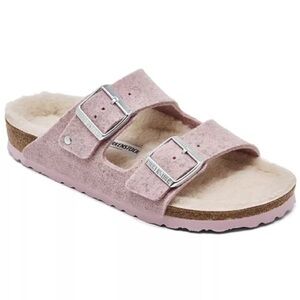 Birkenstocks Arizona Rivet Wool Shearling Sandals Woman’s 38/7